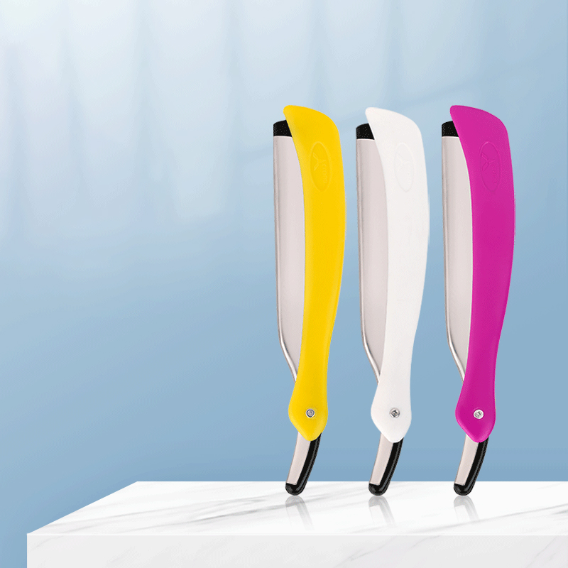 Supercilia Barba Portable Foldable Pampinatio LXXVII ferrum Recta novacula