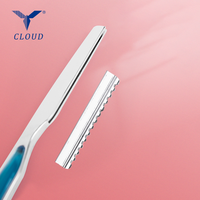 Hair Secans novacula Diver Recta novacula (Plastic manubrio)