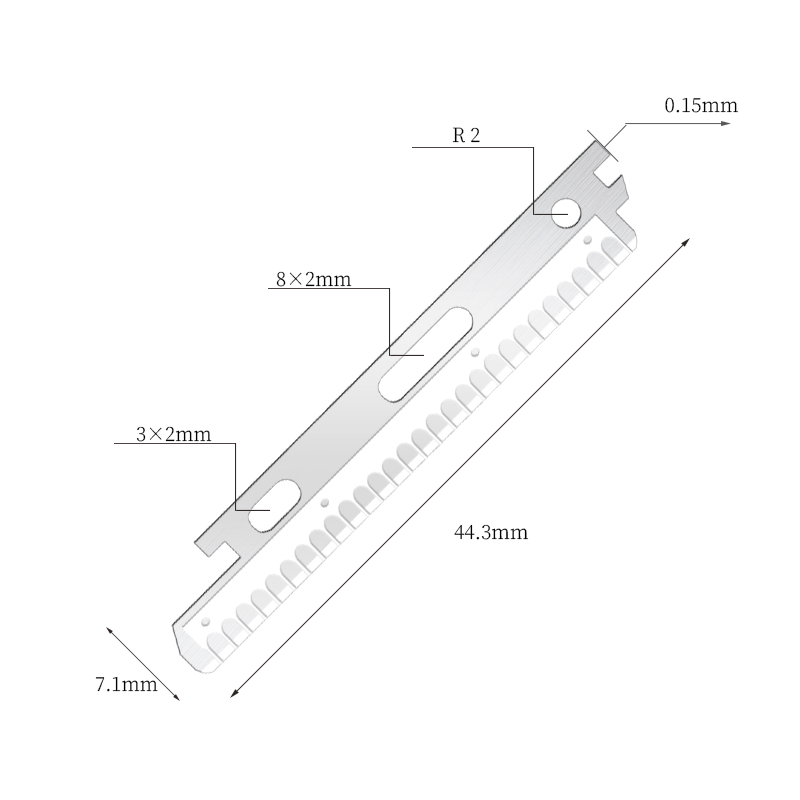 Nano-Coated Steel vultum et supercilium novacula laminae