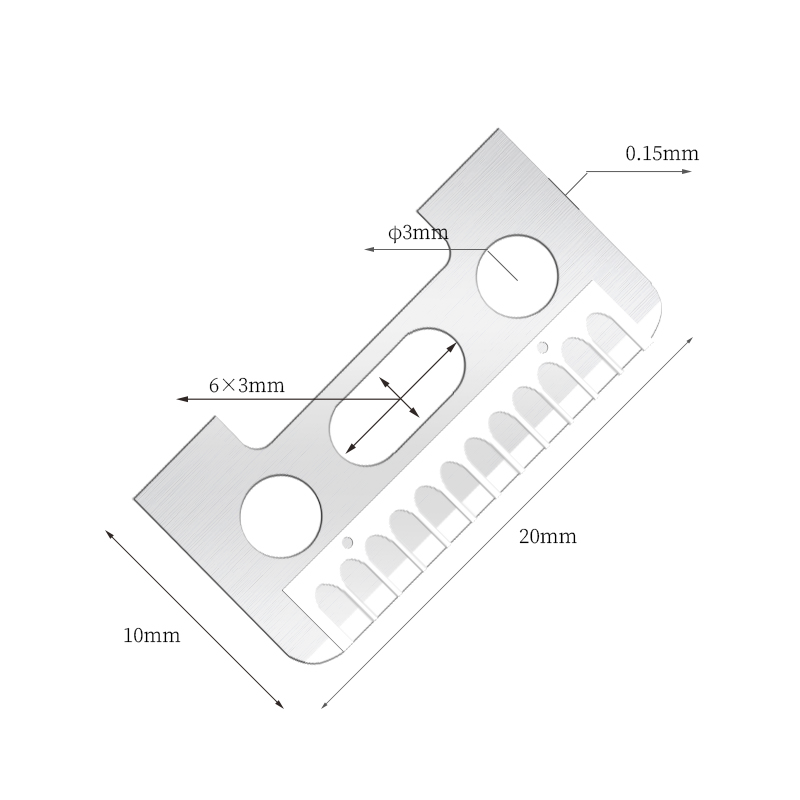 Uno latere secans Edge Diver Supercilium novacula laminae