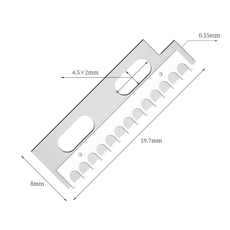 Subtilitas acuta Steel Supercilium Shaping Cultrum Blades