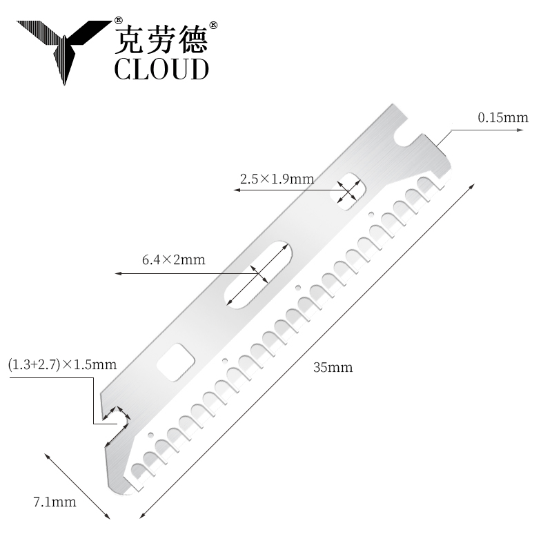 Multi-usus Reusable Diver Supercilium novacula laminae